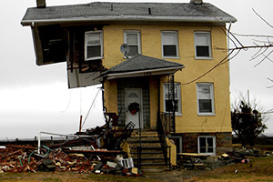 Whereas this traditionally constructed home was devasted by Hurricane Sandy