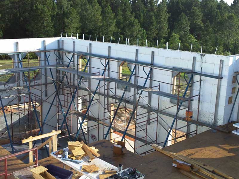 Fox Blocks ICF Custom Residence and Hangar Project in Frostproof, FL